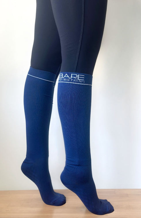 BARE Cotton Sock - Logo - Navy Childs